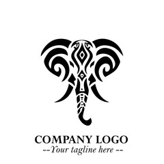 Majestic Elephant Logo Symbol with Elegant Minimalist Design and Powerful Modern Style