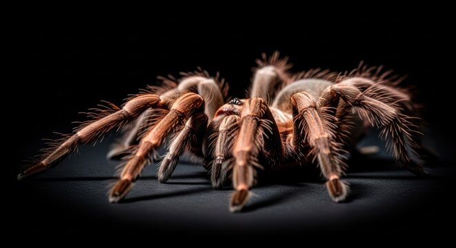Close-up of a large, hairy spider (1)