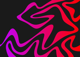 Abstract background with cute gradient wavy line pattern and with some copy space area