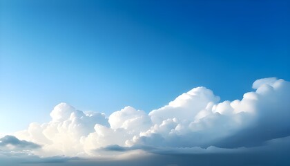 View of bright blue sky with white clouds