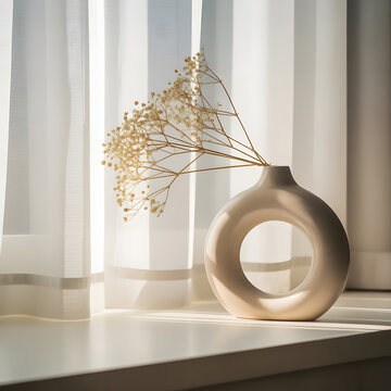 Modern Vase with Gentle Morning Shadows