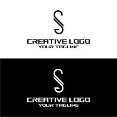 Fototapeta premium creative letter logo gs design vector