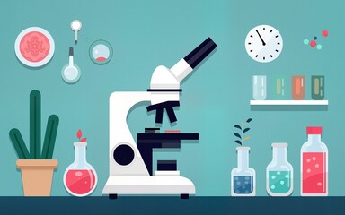 Biology microbiology laboratory science test medicine biotechnology research microscope scientific equipment. High quality