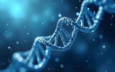 DNA molecules flowing abstract background design. DNA 3D splash background design. Hospital biotechnology design. 3D glass molecules background vector. High quality