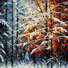 autumn trees in the park