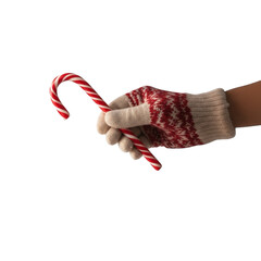 Hand holding a red ribbon