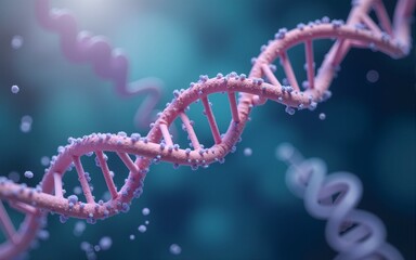 DNA biotechnology science medicine genetic concept. 3d render Illustration. High quality