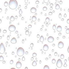 Water droplets pattern on a black background