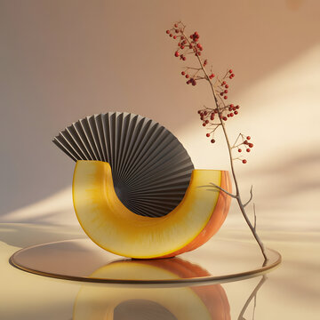 Soft Light Bouquet on Minimal Table
