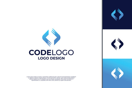 Smart Code logo design template