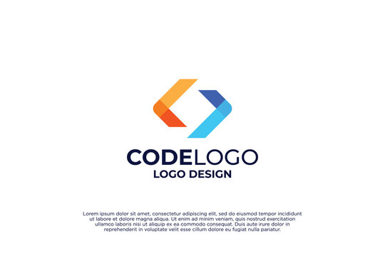 Smart Code logo design template