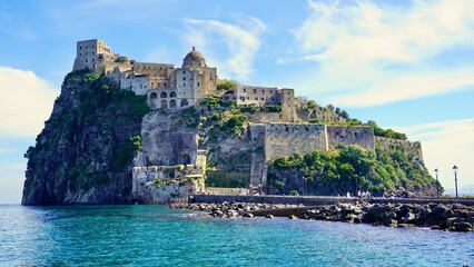 Aragonese Castle on the island of Ischia, Italy