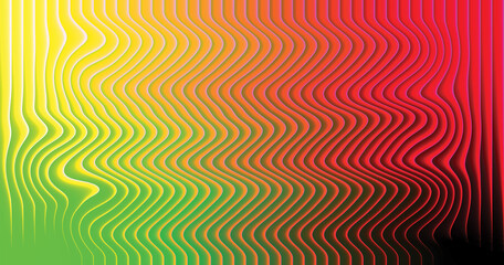 Colorful abstract background design featuring bright spectrum lines, wave pattern, and texture for a digital illustration vector banner
