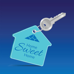 Home Sweet Home Keychain
