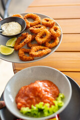 Crispy fried Calamari