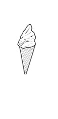 ice cream cone illustration
