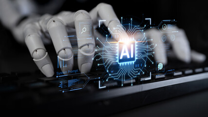 A generative AI assistant showcases its core processing unit. This interface demonstrates the...