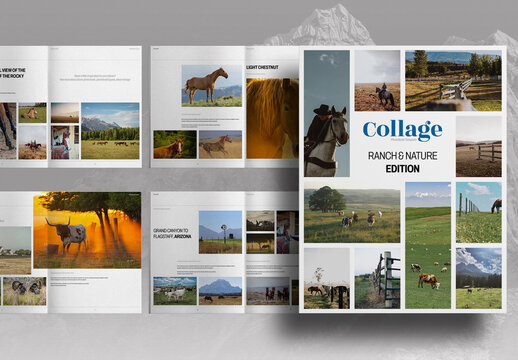 Ranch Nature Photo Book Brochure Layout