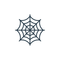 Spiderweb icon, a detailed vector illustration of a spiderweb on a white background.