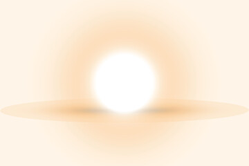 Abstract glowing sphere soft light effect with radial gradient simple design element for backgrounds and presentations