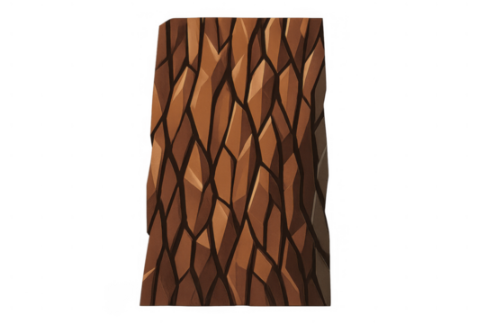 Stylized tree bark texture pattern creating an abstract background for game design, digital art, or nature concepts