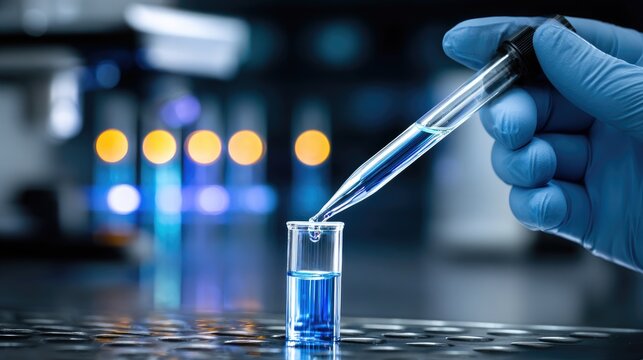 Innovative laboratory research in biology and chemistry advancements in medicine and technology for testing new solutions - Powered by Adobe