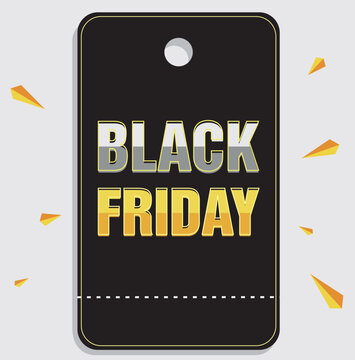 Black Friday Minimalist Logo. Cyber Monday Elegant Sale Badge Vector.