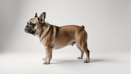 Obraz premium French Bulldog Standing Studio Portrait.