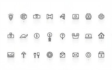 Lifestyle and entertainment linear icons collection. Big set of 299 thin line icons in black. Vector illustration. High quality