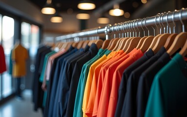 Shop with sports clothing. High quality