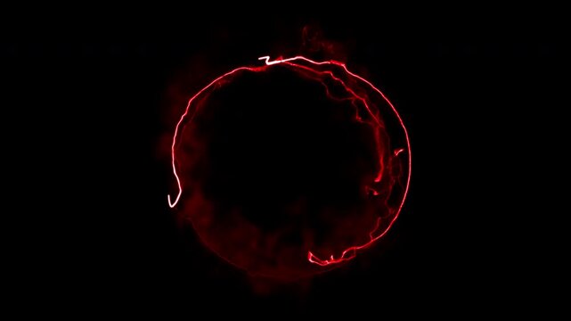 Electric lightning spark loop effect animation