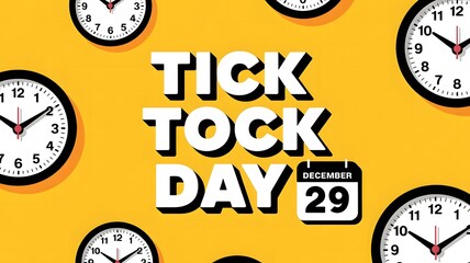 December 29 Is Tick Tock Day! Don’t Waste a Second—Set Priorities, Wrap Up Projects, and Step Into the New Year Ready for Success!
