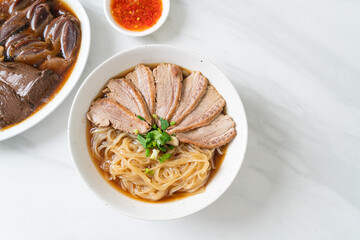 duck noodles with stewed duck soup