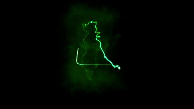 Electric lightning spark loop effect animation