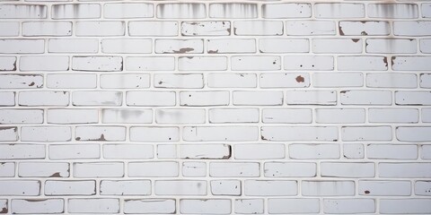 Weathered whitewashed brick wall, showing texture and subtle grime, abstract, chic