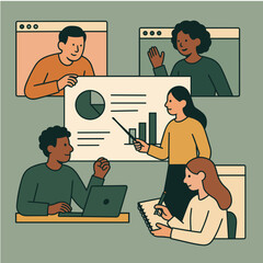 Collaborative Data Presentation and Strategic Planning for Team Success