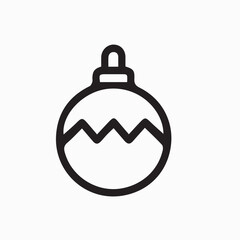 Obraz premium simple Christmas icons to apply to any media