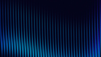 Abstract vertical lines of blue and teal light create a futuristic digital pattern on a dark background