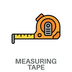 Measuring Tape Simple Style Flat Design Vector 