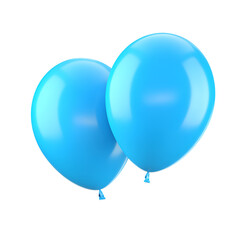 balloons isolated on white background
