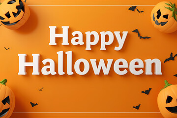 halloween background with pumpkin