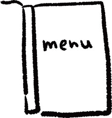 喫茶店のメニューのイラスト