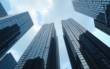 Obraz premium Modern building and business. High quality