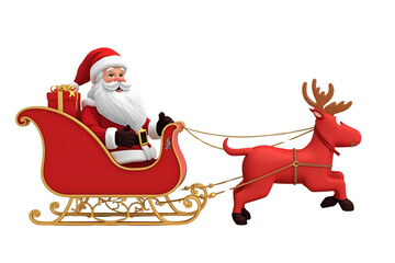 santa claus with gifts