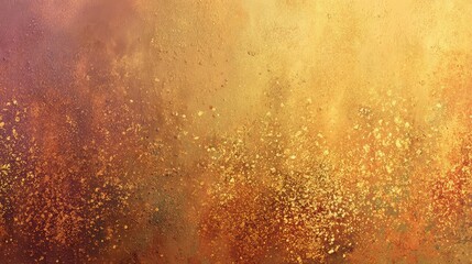 Abstract Gold and Copper Texture:  Metallic, Grunge Background with Speckled Detail