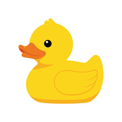 yellow rubber duck isolated