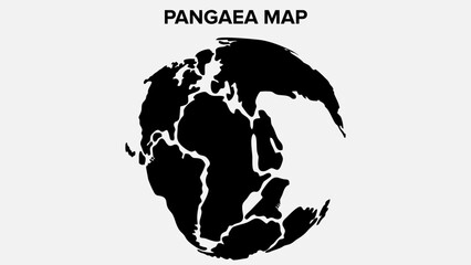 pangaea ancient map background vector © waane