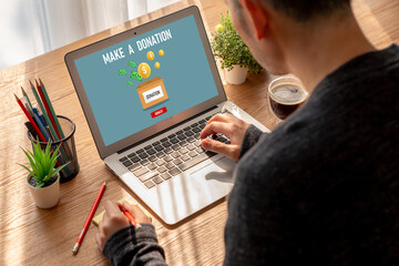 Online donation platform offer modish money sending system for people to transfer on the internet