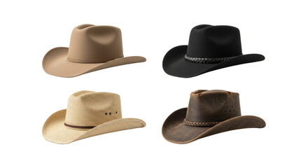 Collection of diverse cowboy hats for various styles and occasions