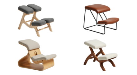 Ergonomic seating options: showcasing unique kneeling chairs for posture improvement